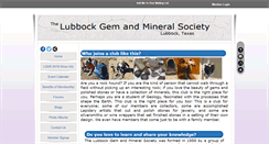 Desktop Screenshot of lubbockgemandmineral.org